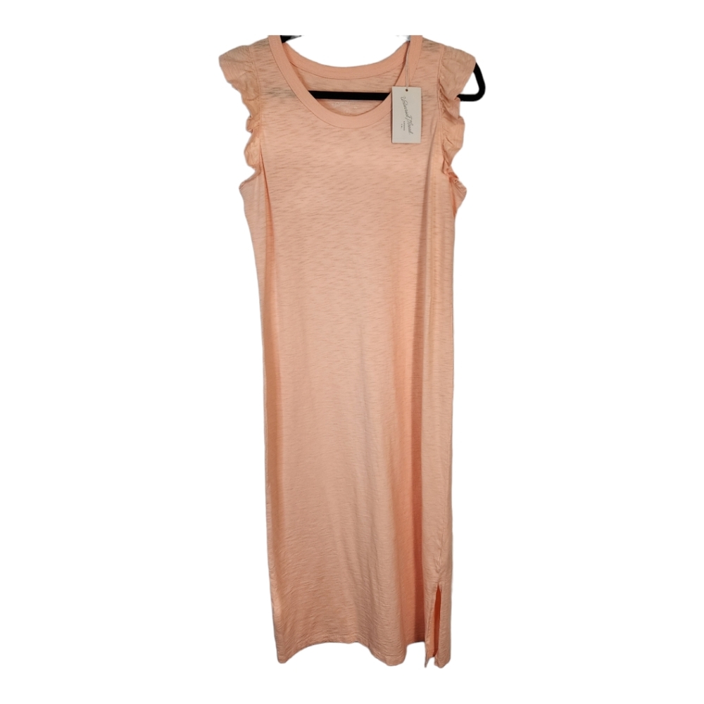 NWT Ruffle Tank Maxi Dress Coral Size Medium 🍑 - Picture 4 of 7